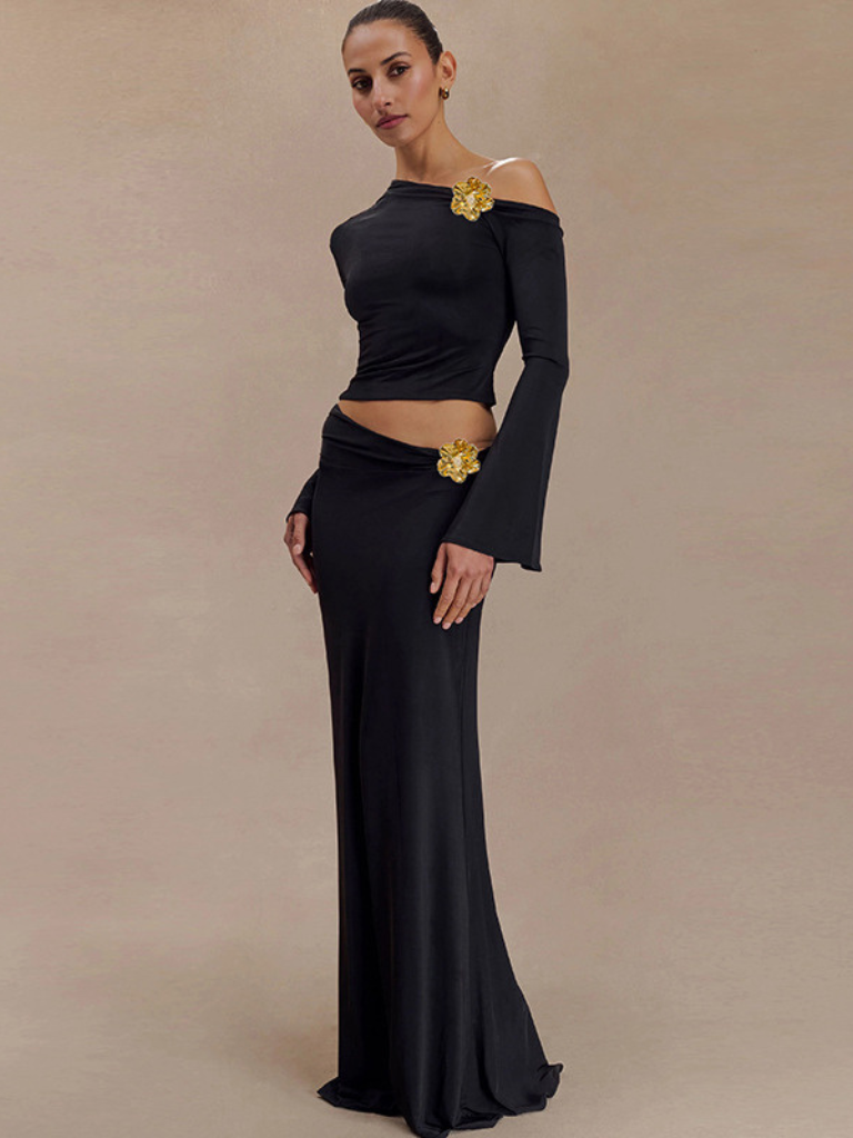 NOIR BLOOM CO-ORD SET