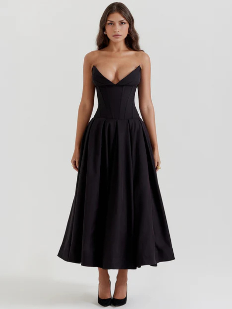 LA LUMIÈRE MIDI DRESS