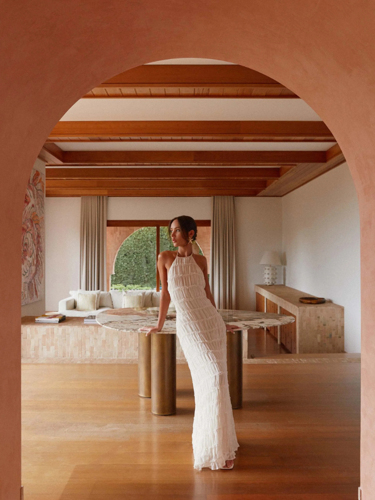 SOLÈNE TEXTURE MAXI DRESS