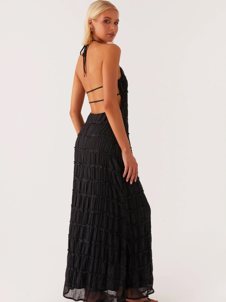 SOLÈNE TEXTURE MAXI DRESS