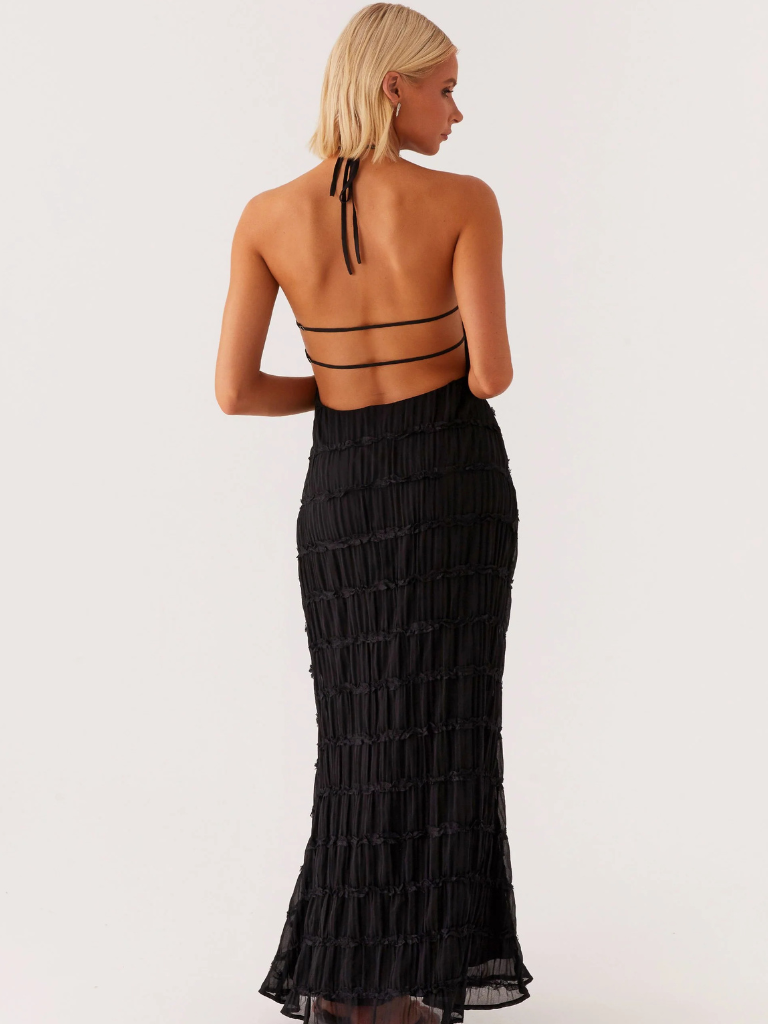 SOLÈNE TEXTURE MAXI DRESS