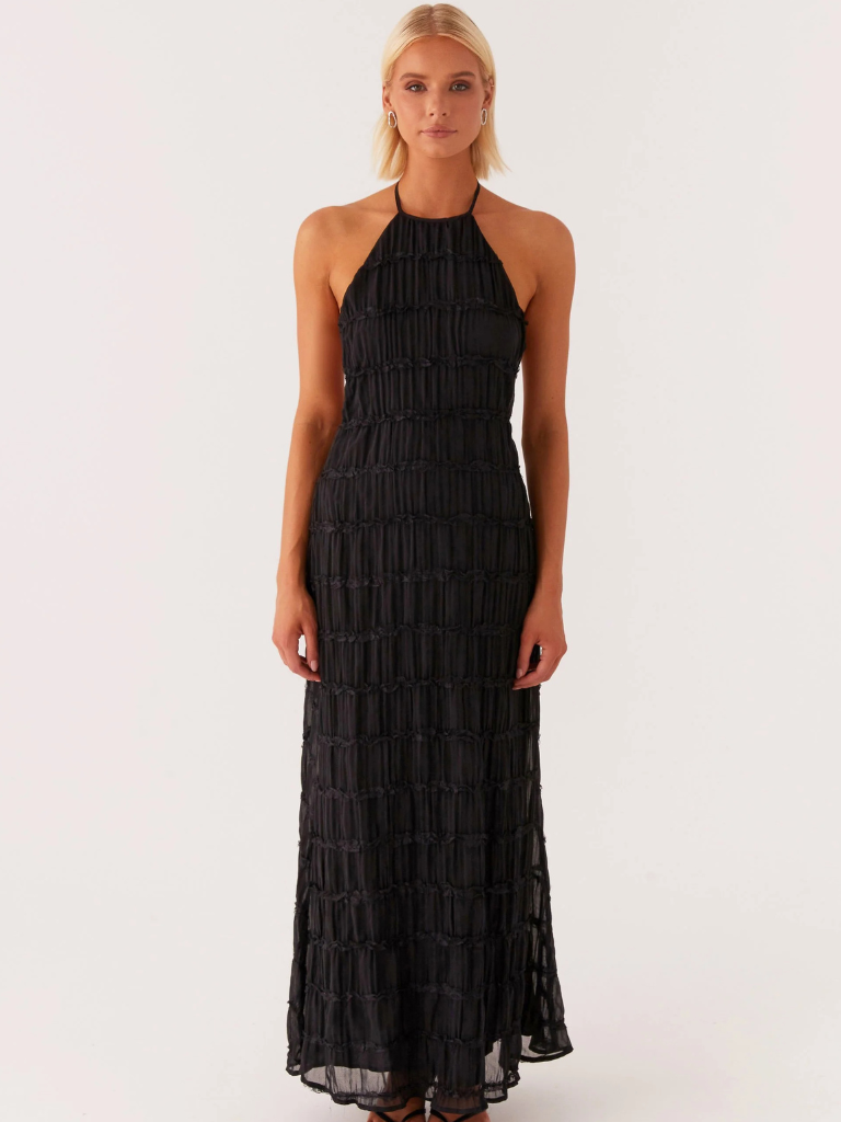 SOLÈNE TEXTURE MAXI DRESS