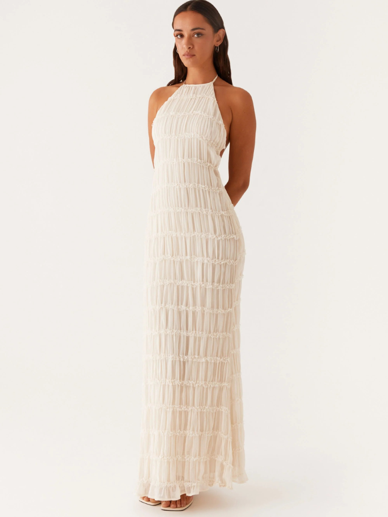 SOLÈNE TEXTURE MAXI DRESS