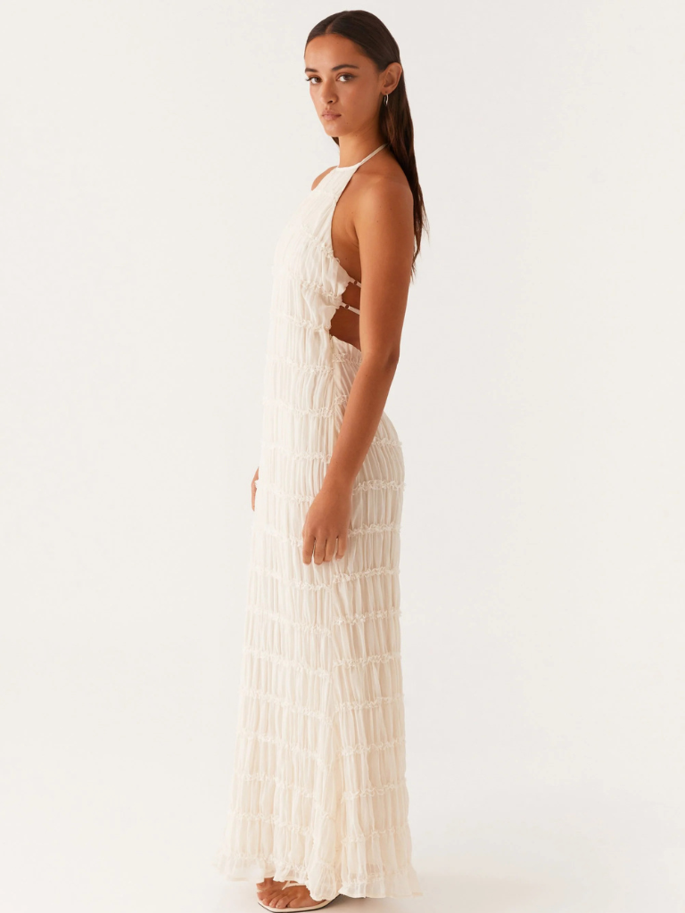 SOLÈNE TEXTURE MAXI DRESS