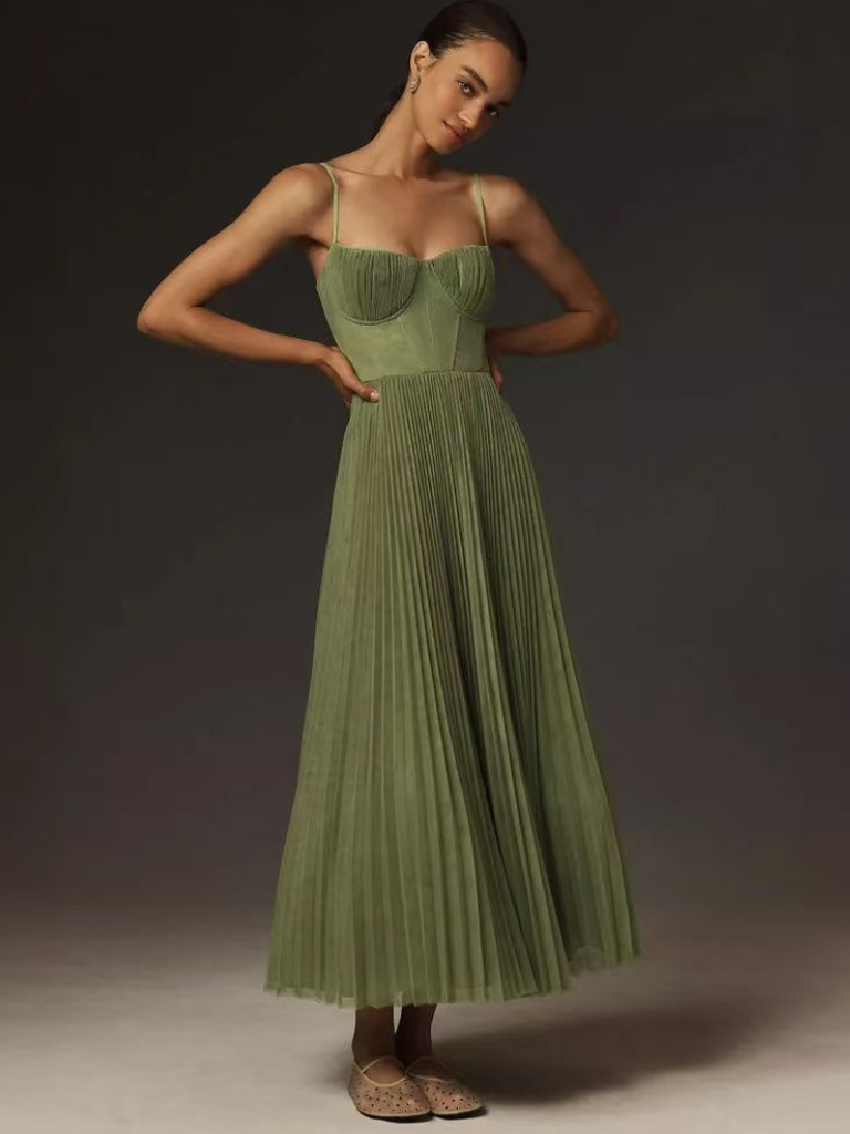 VÉRONIQUE VERDE DRESS