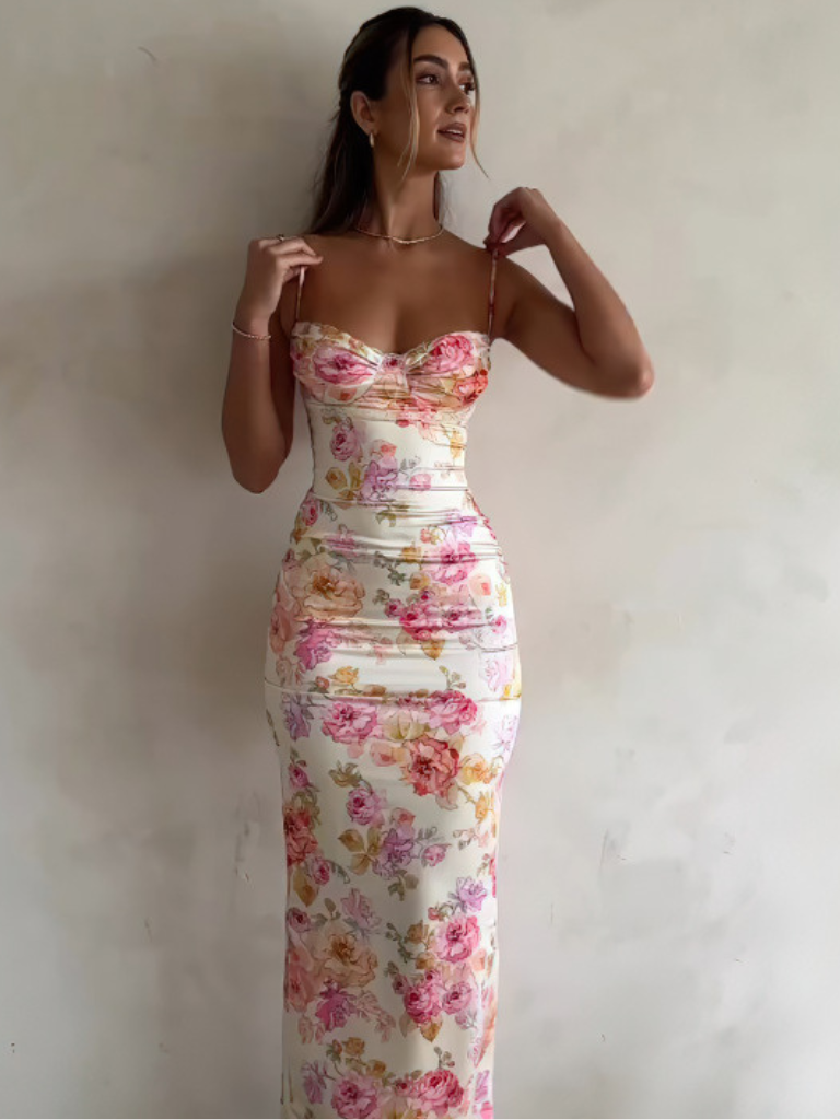 FLEUR DE MINUIT MAXI DRESS